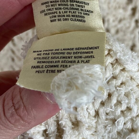 Anthropologie Akemi + Kin Sable Pointelle Sweater Bohemian Knit Size Small Boho - Picture 10 of 13